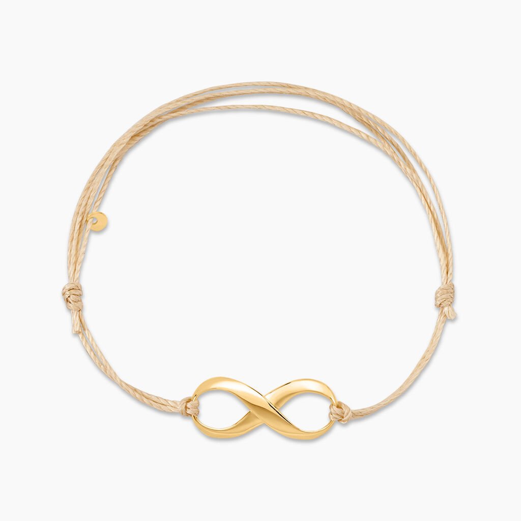 Bracelet Infini Or Jaune - Bracelets cordon Femme | Histoire d&rsquo;Or