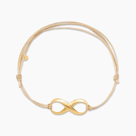 Bracelet Infini Or Jaune - Bracelets cordon Femme | Histoire d&rsquo;Or