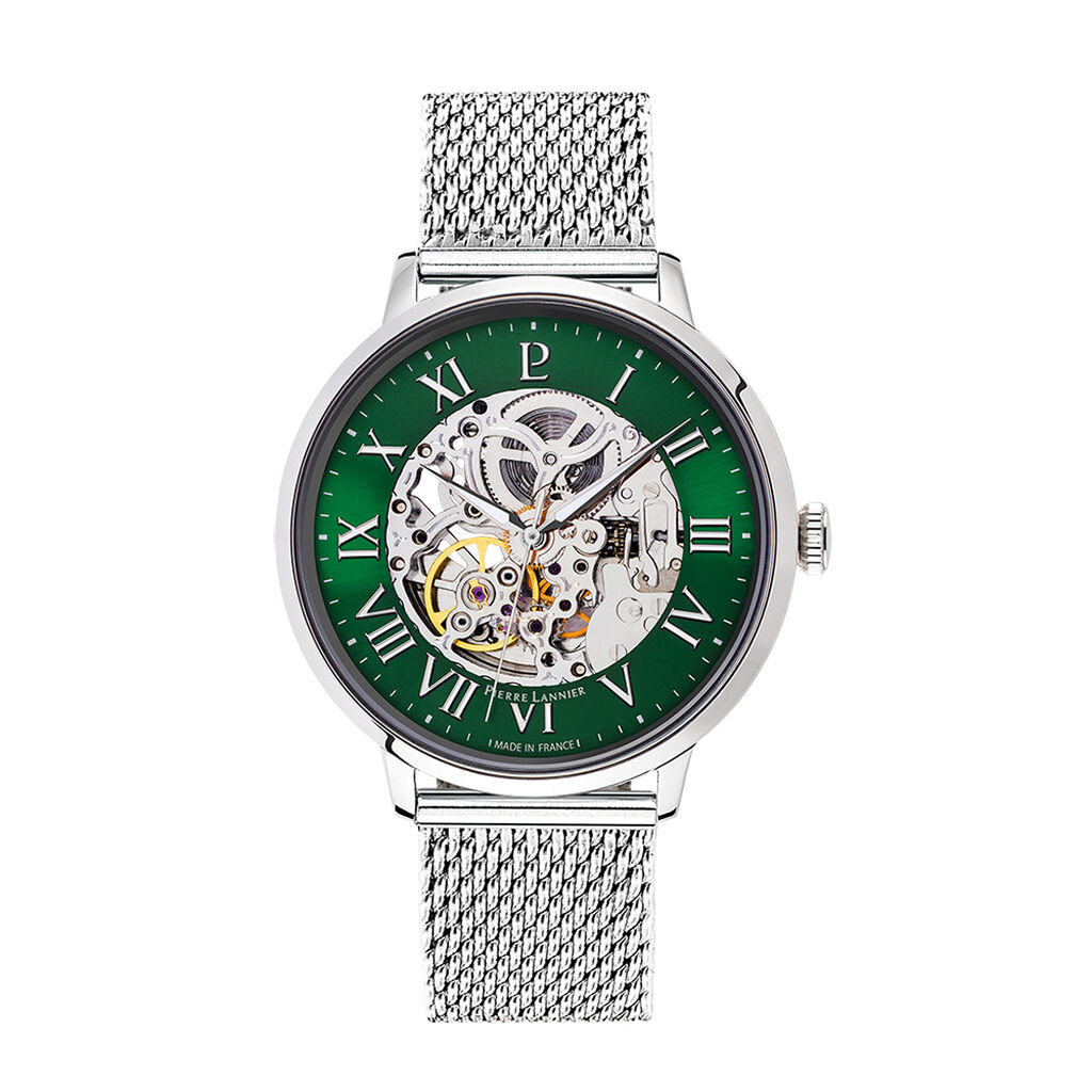 Coffret De Montre Pierre Lannier Automatique 42 Vert - Id&eacute;es cadeaux Homme | Histoire d&rsquo;Or