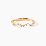 Bague Myrrhe Plaqu&eacute; Or Jaune Oxyde De Zirconium - Bagues avec pierre Femme | Histoire d&rsquo;Or