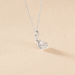 Collier Amantine Argent Blanc Oxyde De Zirconium - Colliers fantaisie Femme | Histoire d&rsquo;Or