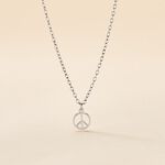 Collier Paz Argent Blanc - Ras de cou Femme | Histoire d&rsquo;Or