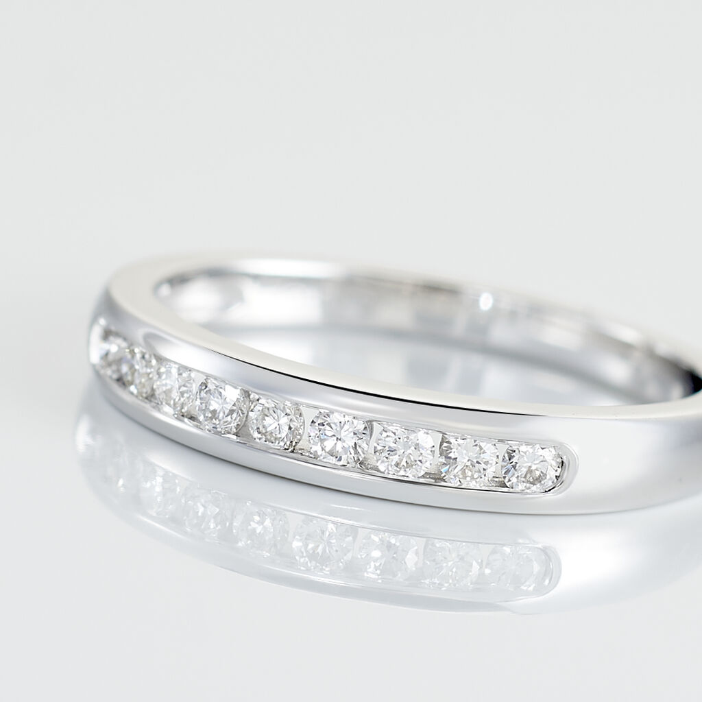 Alliance Giulia Or Blanc Diamant - Alliances Femme | Histoire d’Or