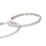 Cr&eacute;oles Aryanna Rondes Or Blanc Diamant - Boucles d'oreilles cr&eacute;oles Femme | Histoire d&rsquo;Or