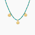 Collier Mermaid Acier Jaune Verre - Colliers fantaisie Femme | Histoire d&rsquo;Or