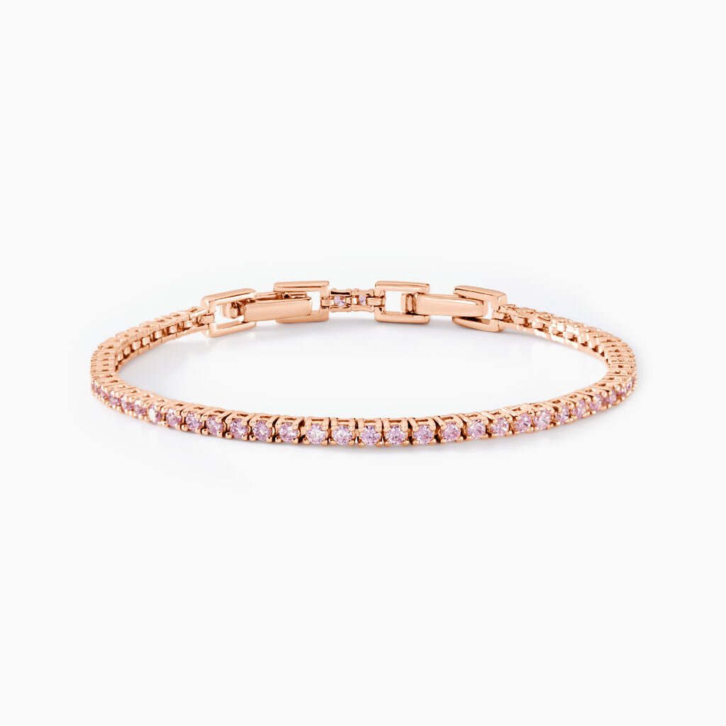 Bracelet Rio Tennis Argent Rose Oxyde De Zirconium - Bracelets Femme | Histoire d’Or