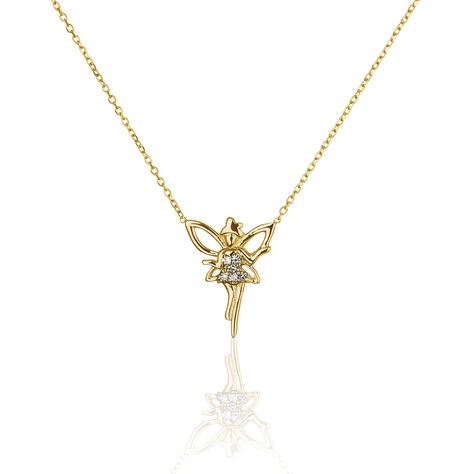 Collier Fee Or Jaune Diamant - Colliers Femme | Histoire d’Or