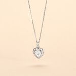 Collier Or Blanc Charity Oxydes De Zirconium - Colliers Femme | Histoire d&rsquo;Or