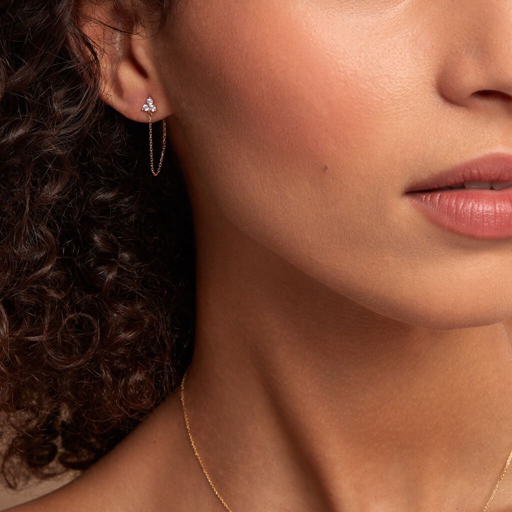 Boucle D'oreille Unitaire Edweena Or Jaune Oxyde De Zirconium - Ear cuffs Femme | Histoire d’Or