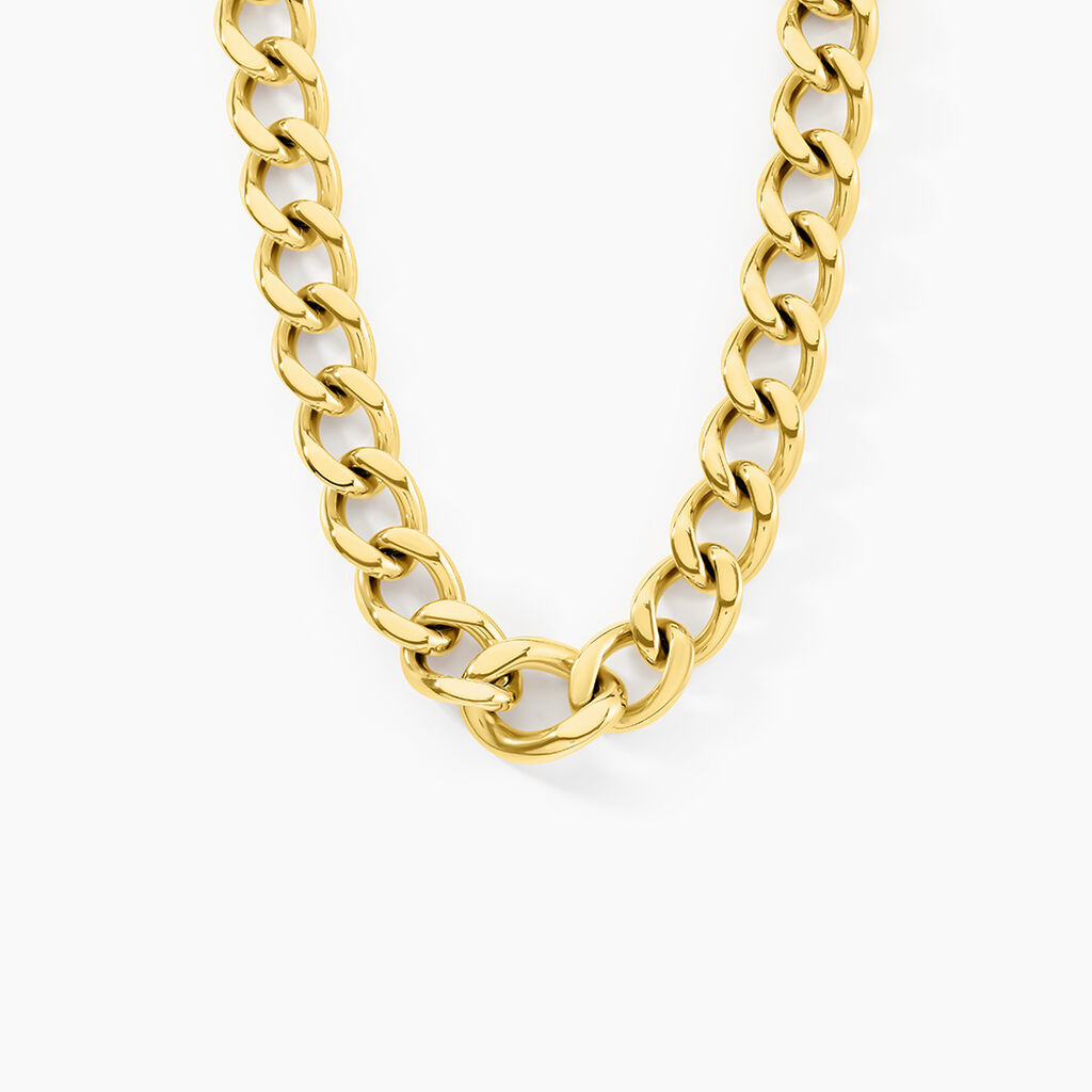 Collier Michou Acier Jaune - Bijoux sans pierre Femme | Histoire d&rsquo;Or