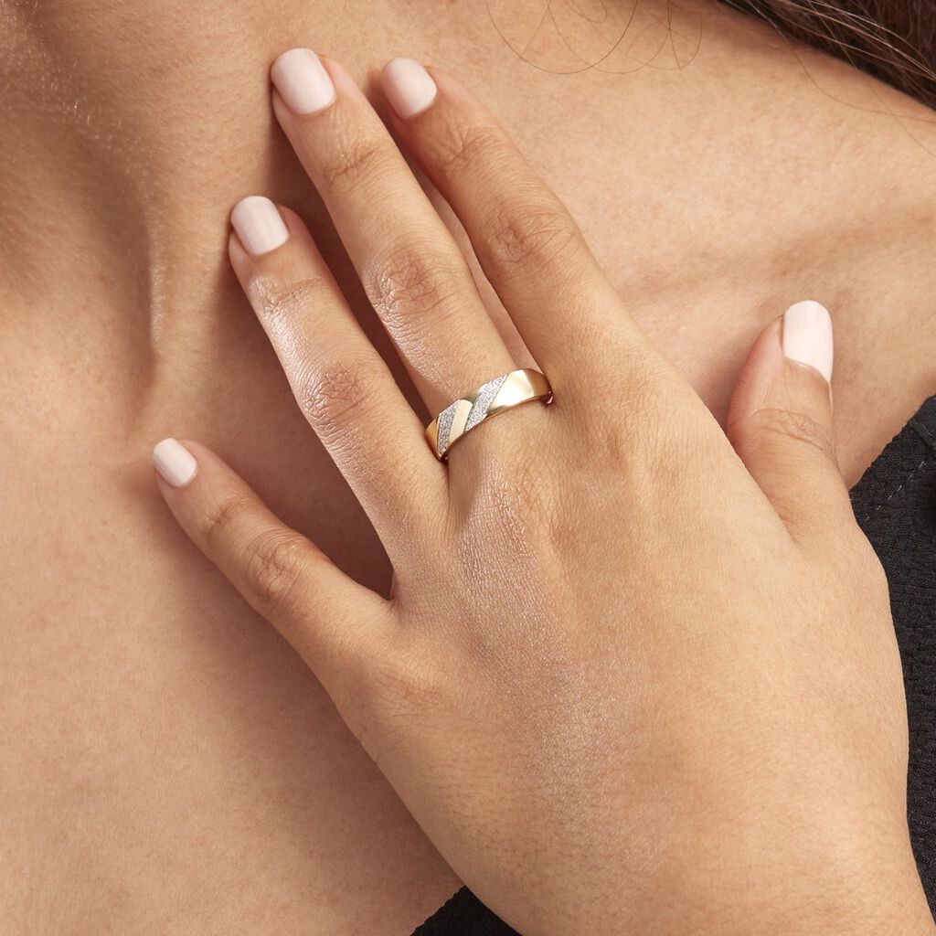 Bague Shalanda Or Jaune Diamant - Bagues avec pierre Femme | Histoire d’Or