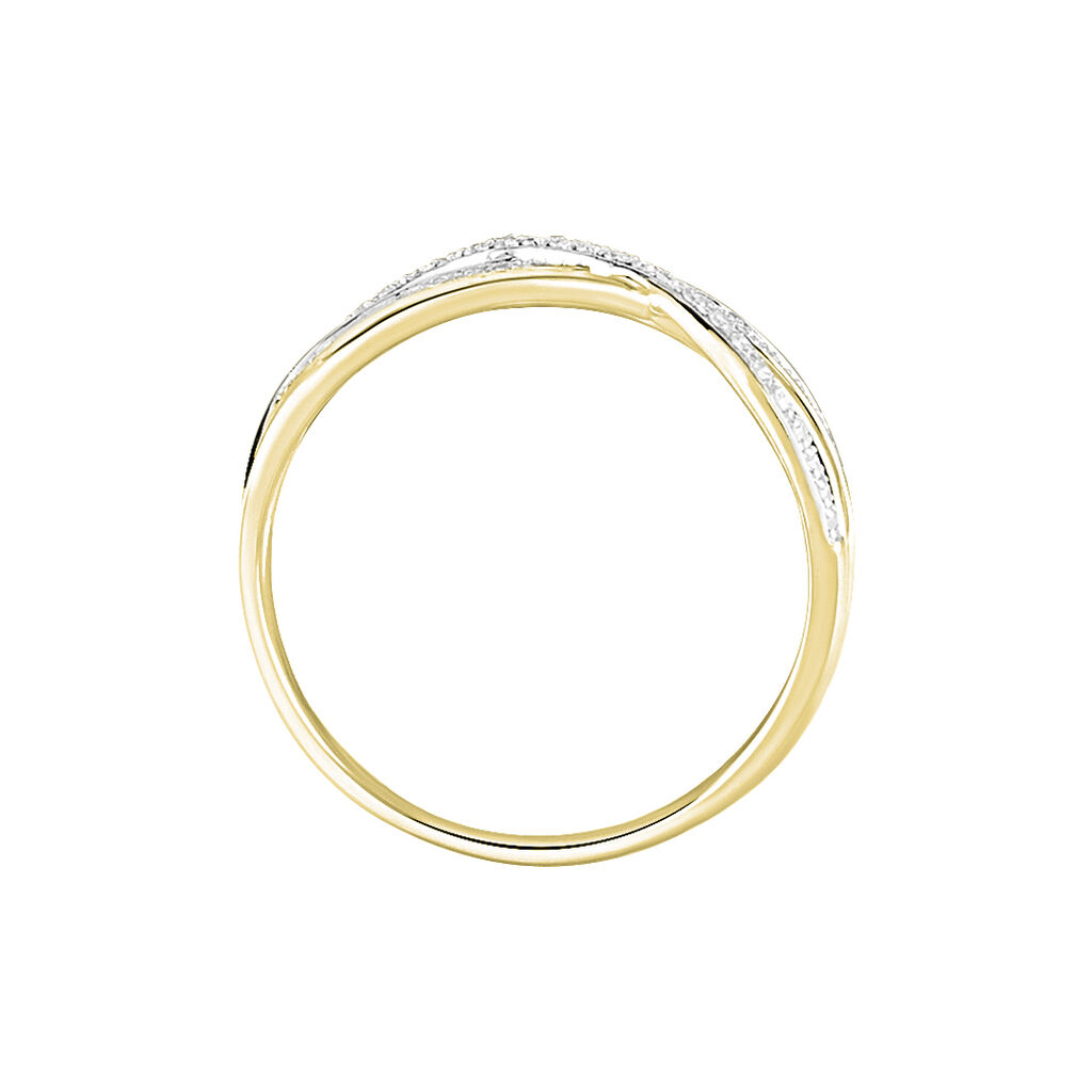 Bague Emilie Or Jaune Diamant - Bagues avec pierre Femme | Histoire d’Or