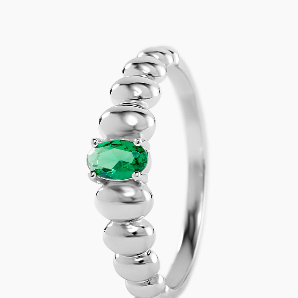 Bague Dorothy Argent Blanc Oxyde De Zirconium - Bagues solitaires Femme | Histoire d&rsquo;Or