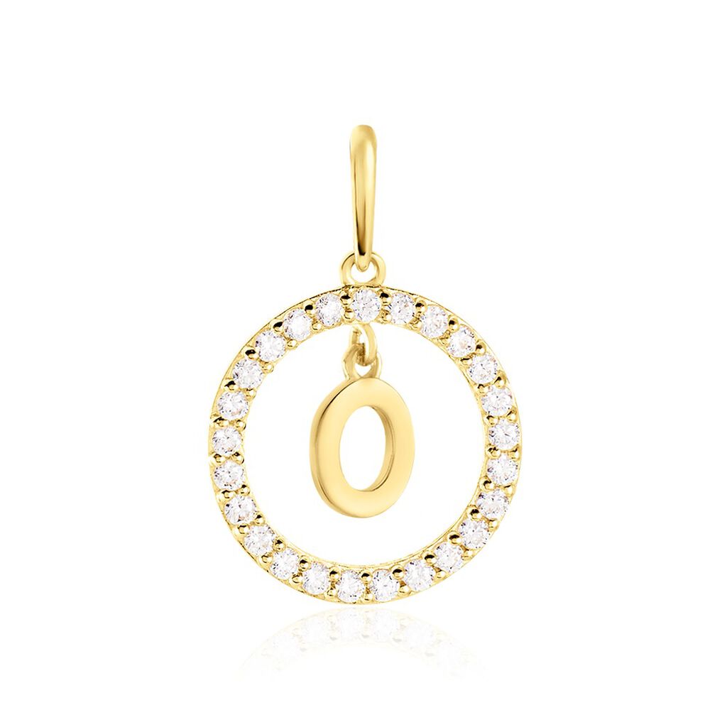 Pendentif Gabe Or Jaune Oxyde De Zirconium