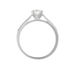 Bague Solitaire Hemera Or Blanc Diamant Synthetique