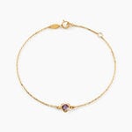 Bracelet Icarus Or Jaune Am&eacute;thyste - Bracelets Femme | Histoire d&rsquo;Or