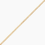 Bracelet Identit&eacute; Etheline Maille Gourmette Or Jaune - Bracelets Communion Enfant | Histoire d&rsquo;Or