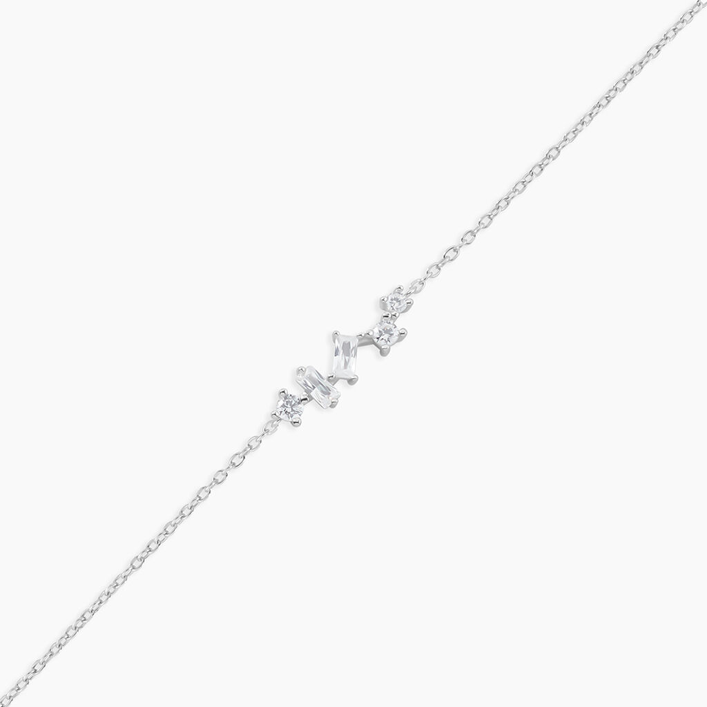 Bracelet Eclat d'Aurore Argent Blanc Oxyde De Zirconium - Bracelets Femme | Histoire d’Or