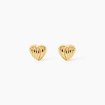 Boucles D'Oreilles Puces Anne-Maudae Argent Dor&eacute; A L'Or 750/1000 - Boucles d'oreilles fantaisie Femme | Histoire d&rsquo;Or