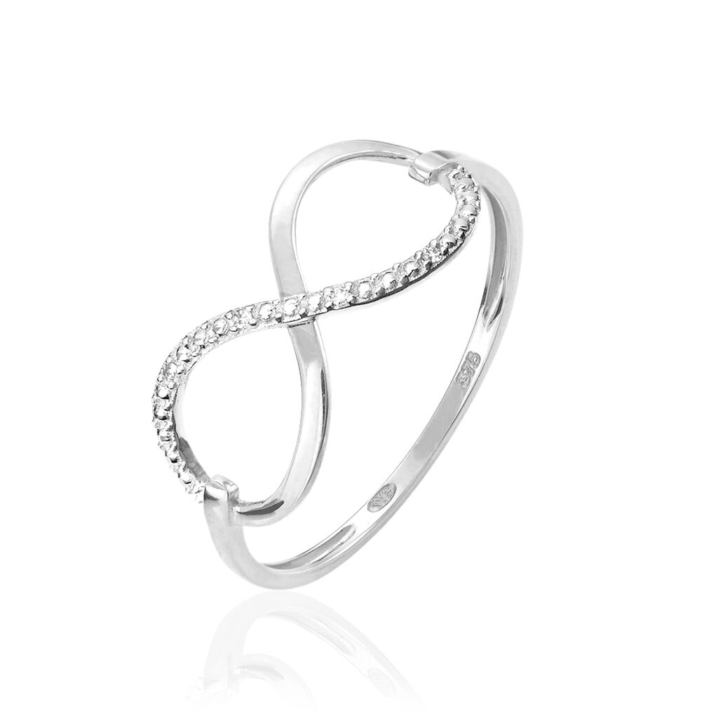 Bague Varina Or Blanc Diamant - Bagues avec pierre Femme | Histoire d’Or