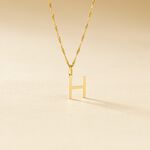 Pendentif Ionia Lettre Or Jaune - Pendentifs Famille | Histoire d&rsquo;Or