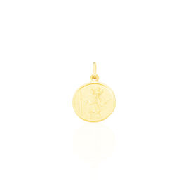 Pendentif Saint Christophe Or Jaune - Pendentifs Baptême Famille | Histoire d’Or