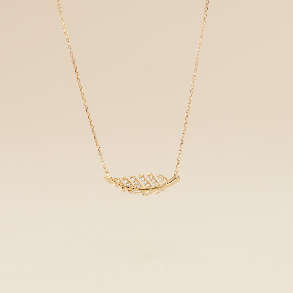 Collier Tourkia Or Jaune Oxyde De Zirconium - Colliers Femme | Histoire d’Or