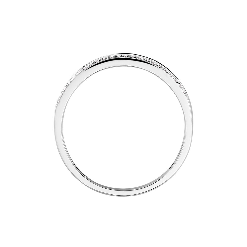 Bague Collection 1986 Or Blanc Diamant - Alliances Femme | Histoire d’Or