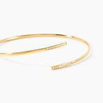 Bracelet Jonc Halldora Or Jaune Diamant - Bracelets joncs Femme | Histoire d&rsquo;Or