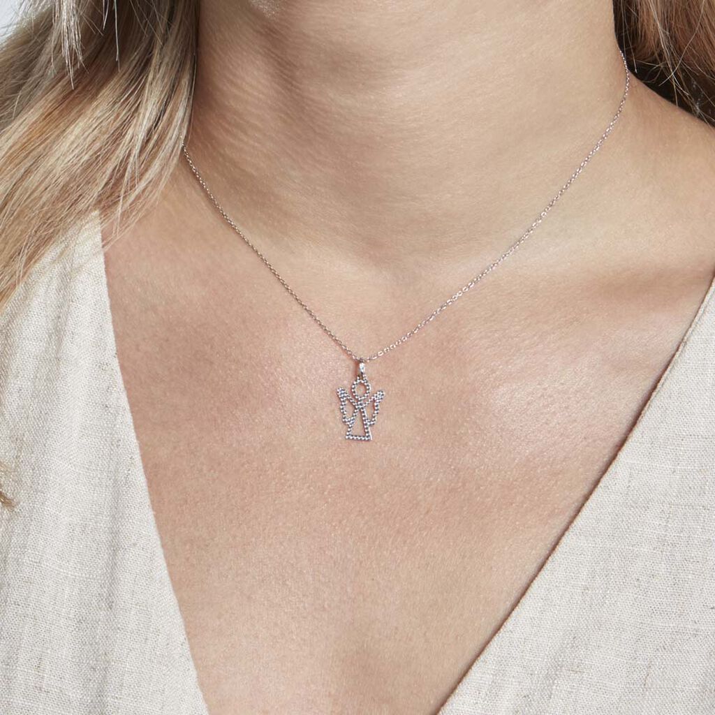 Pendentif Estrellita Ange Or Blanc - Pendentifs Femme | Histoire d’Or