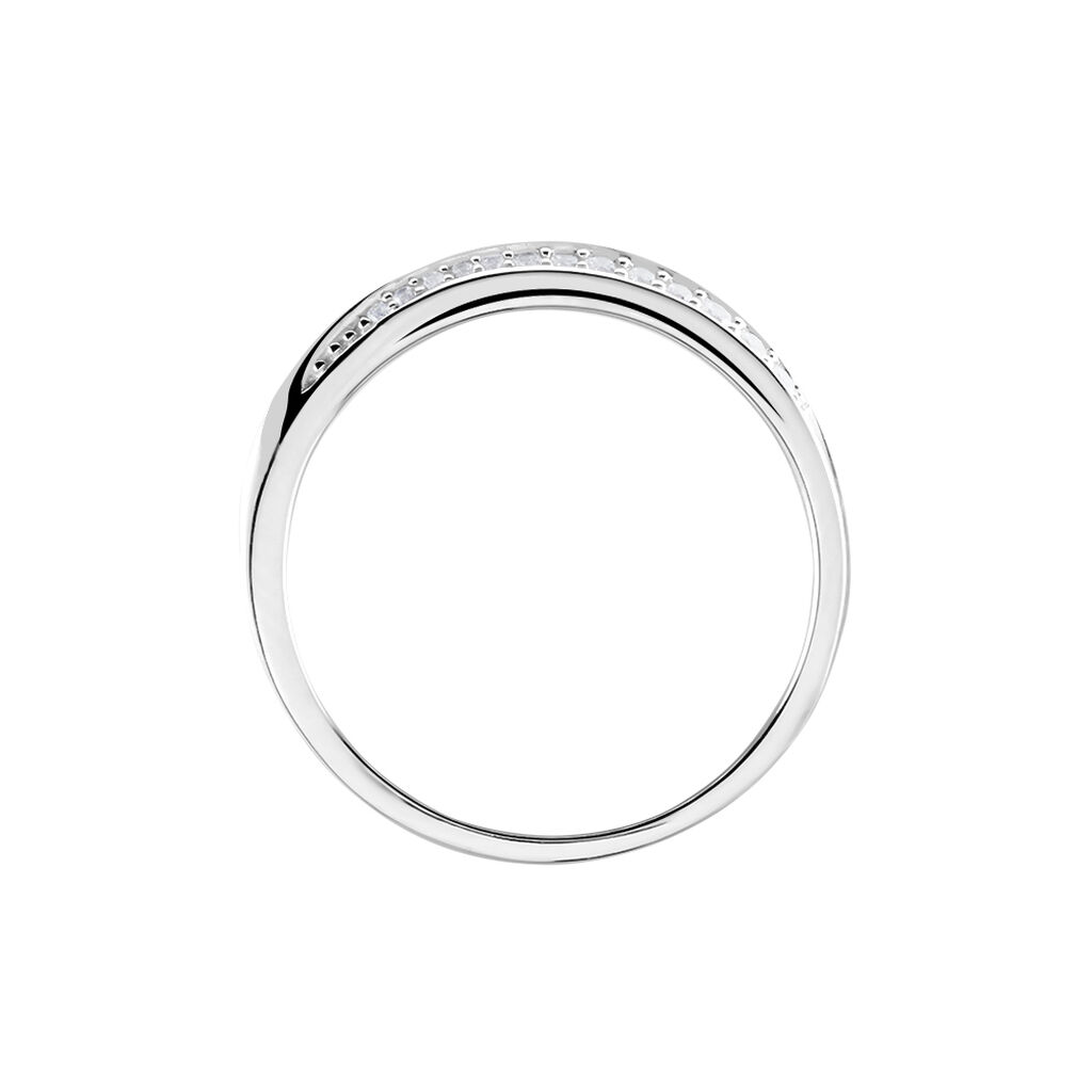 Bague Argent Blanc Agoston Oxydes De Zirconium - Bagues avec pierre Femme | Histoire d’Or