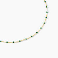 Collier Argent Dore Polka