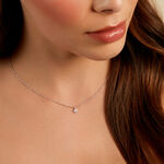 Collier Marciana Argent Blanc Oxyde De Zirconium - Colliers fantaisie Femme | Histoire d&rsquo;Or