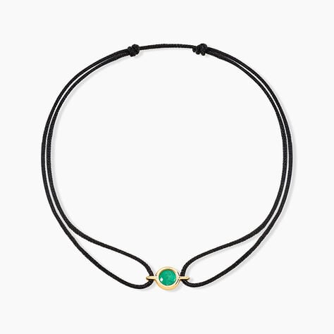Bracelet Tere Or Jaune Emeraude - Bracelets cordon Femme | Histoire d&rsquo;Or