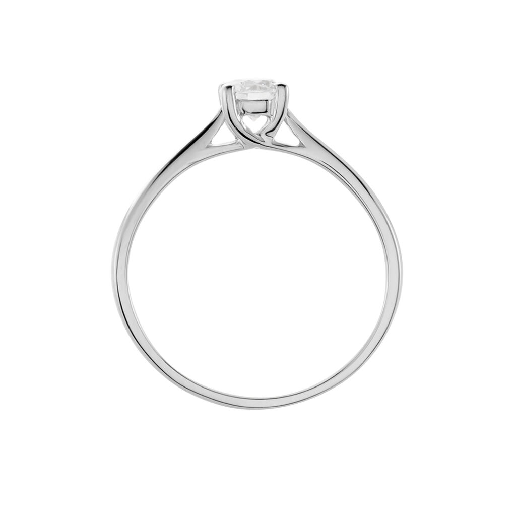 Bague Solitaire Aphrodite Or Blanc Diamant - Bagues solitaires Femme | Histoire d’Or