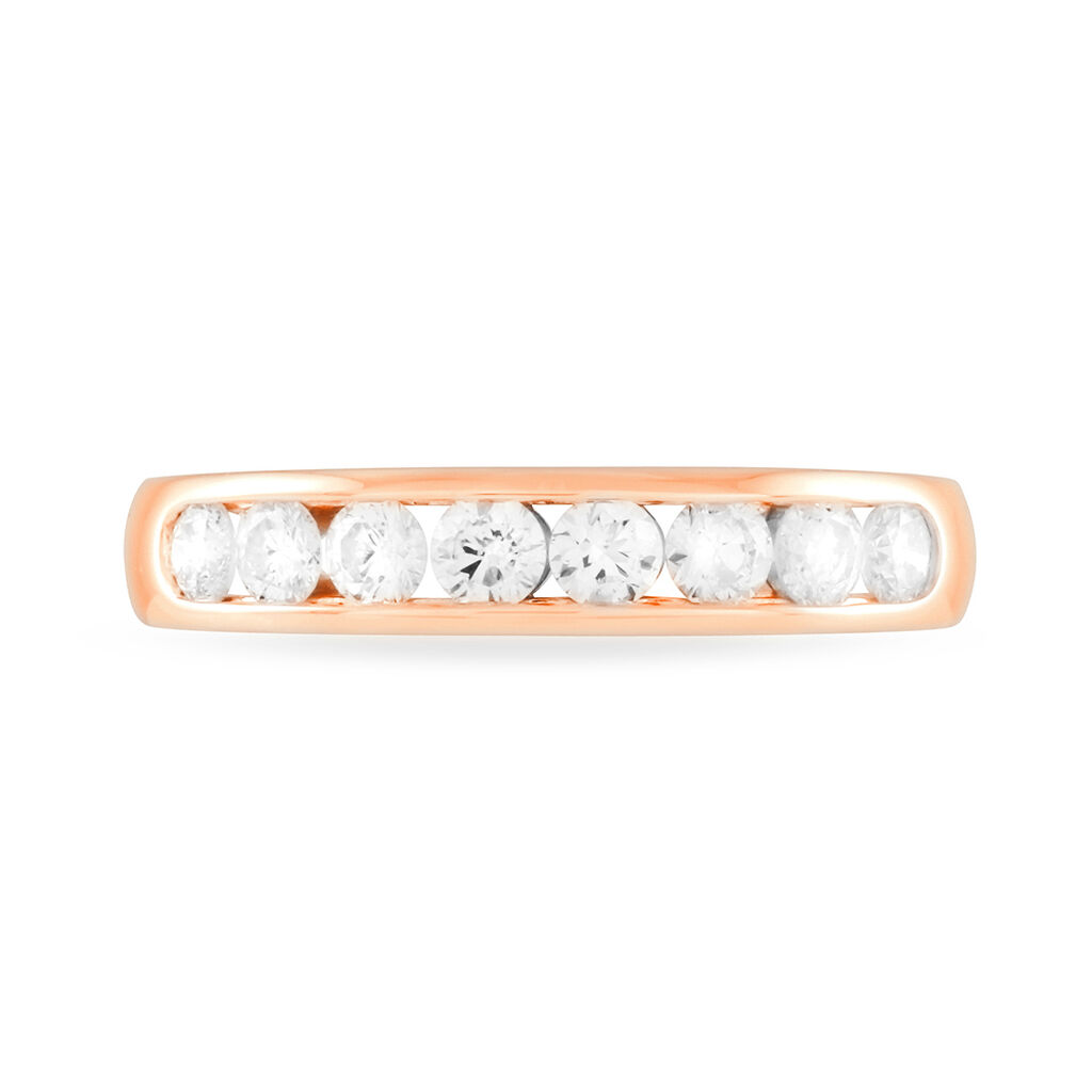 Alliance Giulia Or Rose Diamant - Alliances Femme | Histoire d’Or