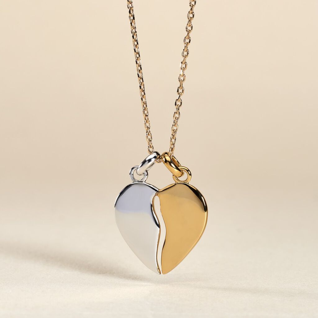 Pendentif Marie-stephanie Plaqu&eacute; Or Bicolore - Pendentifs Naissance Femme | Histoire d&rsquo;Or