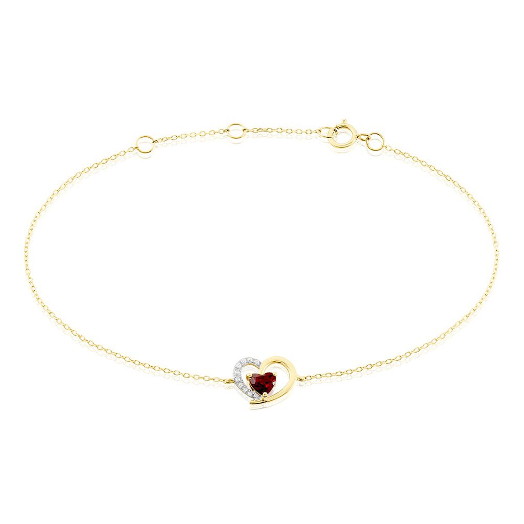 Bracelet Eliana Or Jaune Rhodolite Oxyde De Zirconium - Bracelets Femme | Histoire d&rsquo;Or
