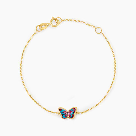 Bracelet Sulivia Papillon Or Jaune - Bracelets Enfant | Histoire d&rsquo;Or
