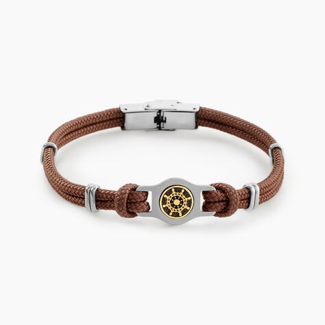 Bracelet Paulette Acier Blanc - Bracelets cordon Homme | Histoire d&rsquo;Or