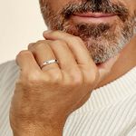 Alliance Beritan Demi Jonc Classique Argent Blanc - Alliances Famille | Histoire d&rsquo;Or