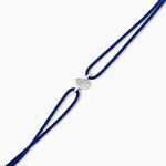 Bracelet Mon Premier Diamant Or Blanc Diamant - Bracelets cordon Femme | Histoire d&rsquo;Or
