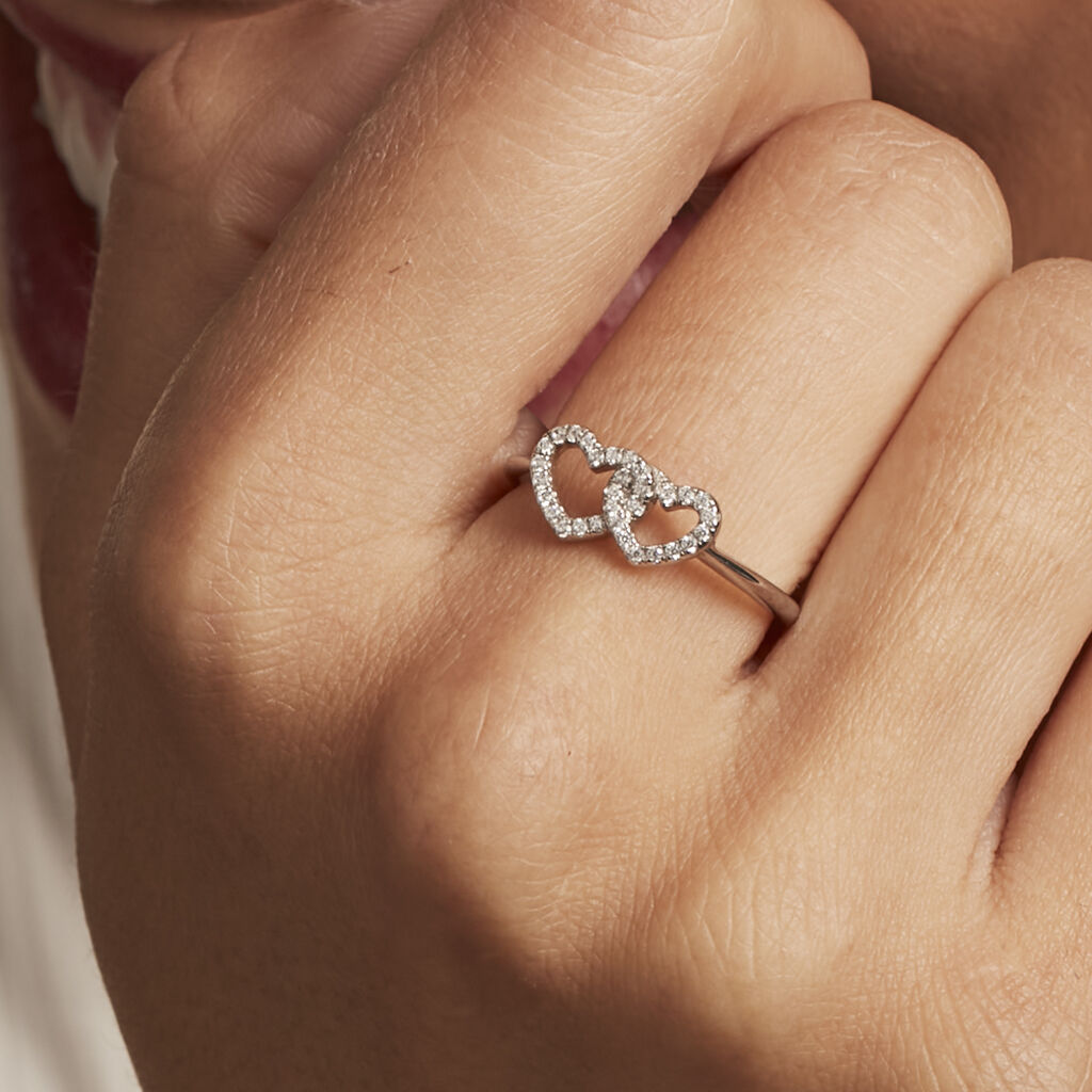 Bague Anne-ael Argent Blanc Oxyde De Zirconium - Bagues avec pierre Femme | Histoire d’Or