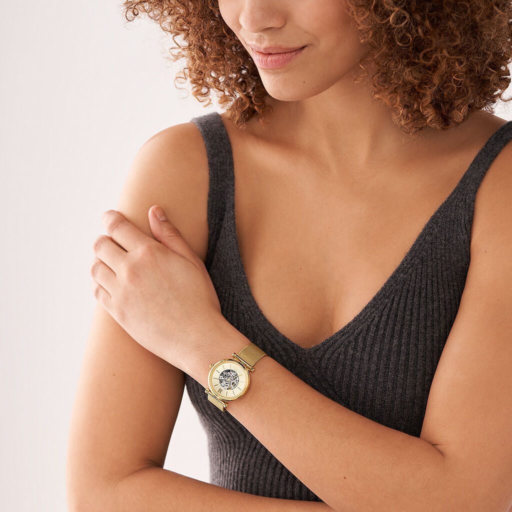 Montre Fossil Carlie Mini Me Doré - Montres Femme | Histoire d’Or