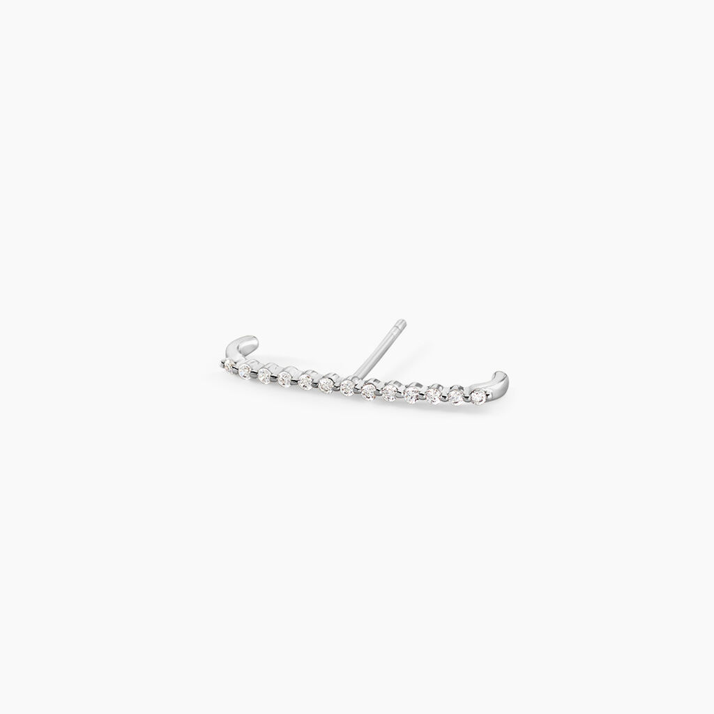 Bijoux D'Oreilles Magma Argent Blanc Oxyde De Zirconium - Boucles d'oreilles fantaisie Femme | Histoire d&rsquo;Or
