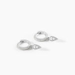Cr&eacute;oles Ysee Argent Blanc Oxyde De Zirconium - Boucles d'oreilles cr&eacute;oles Femme | Histoire d&rsquo;Or