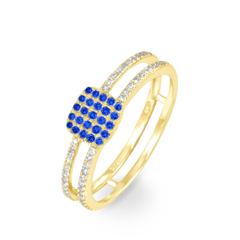 Bague Aude Or Jaune Saphir Et Diamant - Bagues avec pierre Femme | Histoire d’Or
