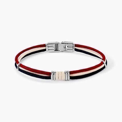 Bracelet Salhia Acier Blanc - Bracelets cordon Homme | Histoire d&rsquo;Or