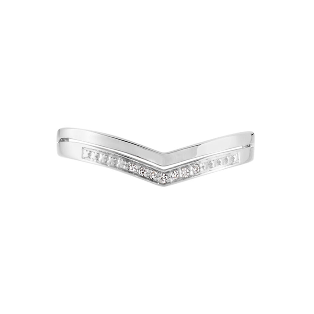 Bague Shadene Or Blanc Diamant - Bagues avec pierre Femme | Histoire d’Or