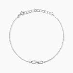 Bracelet Maurine Argent Blanc Oxyde De Zirconium - Bracelets Femme | Histoire d&rsquo;Or
